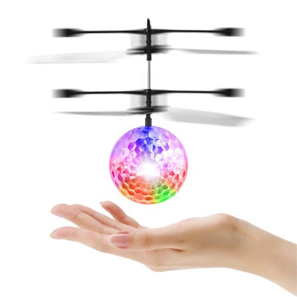 Photo 1 of Befocus Flying Ball Toys, Flying Spinner Remote Control Helicopter Built-In LED Flashing Light Drone Infrared Induction Hover Ball In The Night Garden Toys Gifts For Boys Girls Indoor Outdoor Games
