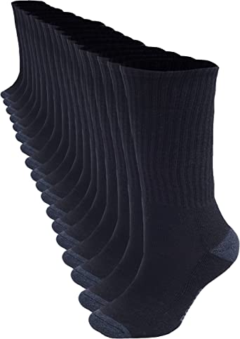 Photo 1 of Bolter 18 Pack Men's Athletic Crew Socks for All Day Comfort Fully Synthetic
