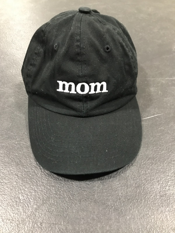 Photo 1 of adjustable mom hat
one size
color black 
