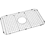 Photo 1 of 26.14 in. x 12.99 in. Center Drain Heavy-Duty Stainless Steel Sink Grid
