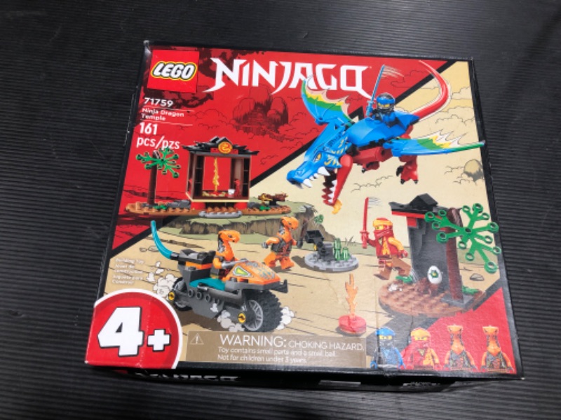 Photo 2 of LEGO NINJAGO Ninja Dragon Temple 71759 Ninja Building Toy Set for Boys, Girls, and Kids Ages 4+ (161 Pieces)---NEW--MINOR BOX DAMAGE