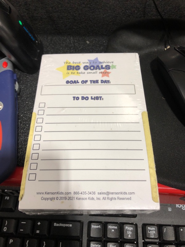 Photo 1 of Sticky Note Pad Daily Checklist by Kenson Kids – 10 Pack (250 Sheets) - 4x6” Task Planner, Day Scheduling to do List, Goal Setting Organizational Tool for Children and Adults…

