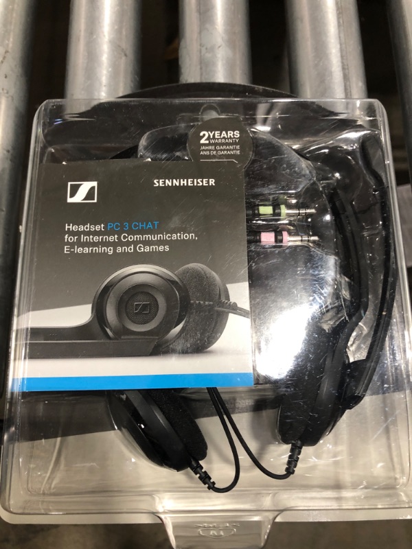 Photo 2 of Sennheiser PC 3 Chat - Durable On-Ear Wired Headset - Noise Cancelling Microphone for Casual Gaming and Easy Connectivity - Lightweight Stereo Quality Sound - Great for Internet Telephony & E-Learners
