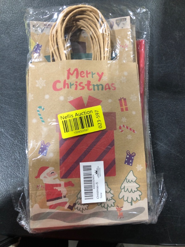 Photo 1 of 24 PCS Kraft paper Small size Christmas gift bags, With 48 Christmas Sheets of Wrapping Paper?24 Colorful Pull Bows Wrap Ribbon Pull Bowknots, for All Xmas Gift Bags
Visit the TIMBLESSING Store