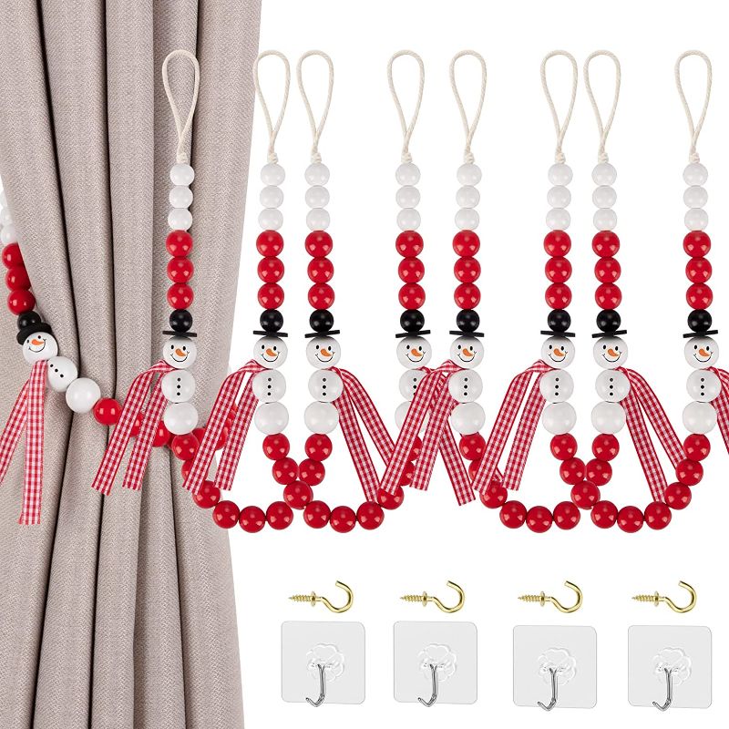 Photo 1 of 4 Pieces Christmas Curtain Tiebacks,