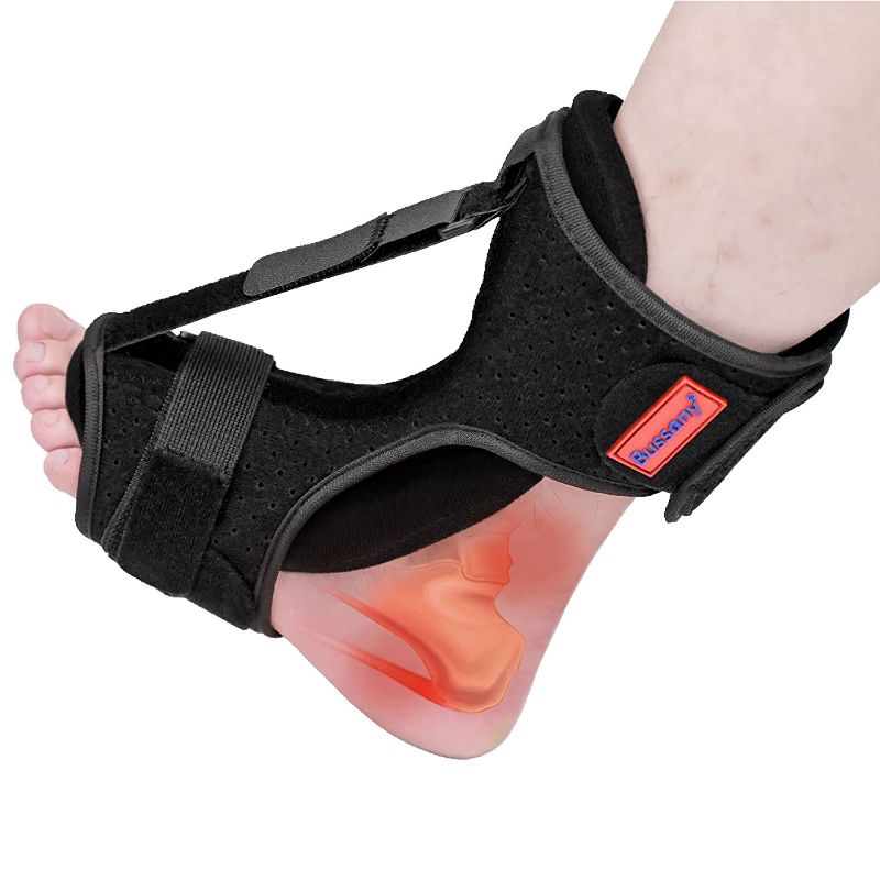 Photo 1 of  Plantar Fasciitis Night Splint, Adjustable Dorsal Night Splint Foot Drop Orthotic Brace Relief Pain for Plantar Fasciitis Heel Ankle Arch Foot Pain Achilles Tendonitis Support Women Men 