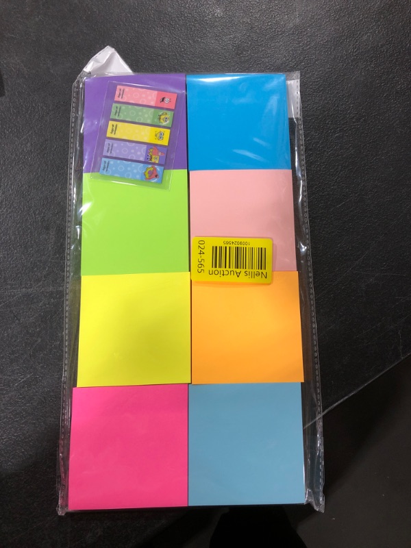 Photo 2 of (8 Pack) Sticky Notes 3 x 3 in , 8 Colors Post Self Sticky Notes Pad Its , 