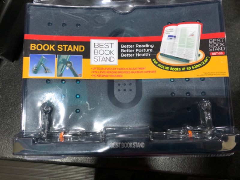 Photo 2 of Actto BST-09 Green Portable Reading Stand/Book Stand Document Holder (180 Angle Adjustable) 