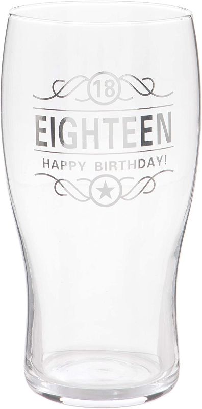 Photo 1 of 18th Birthday Beer Glass 570ml/1 Pint 