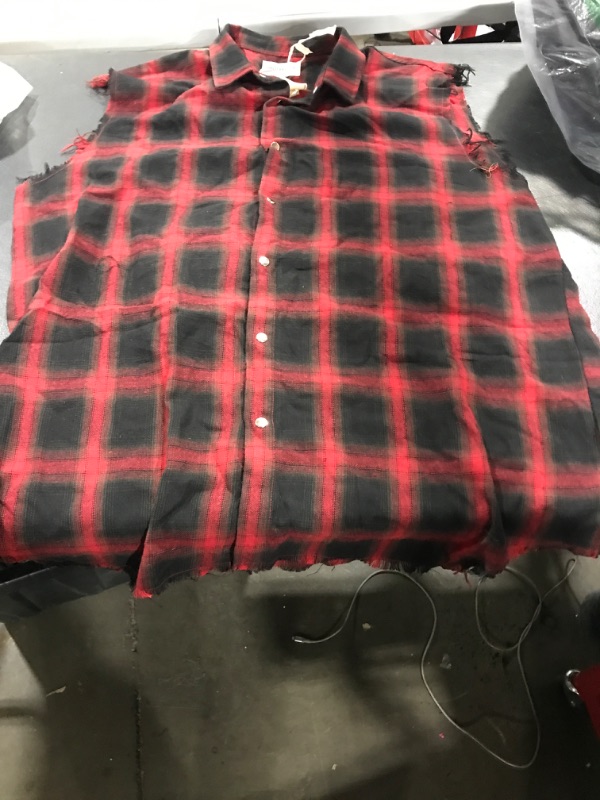 Photo 1 of BEOTYSHOW SLEEVELESS PLAID SHIRT XXXL