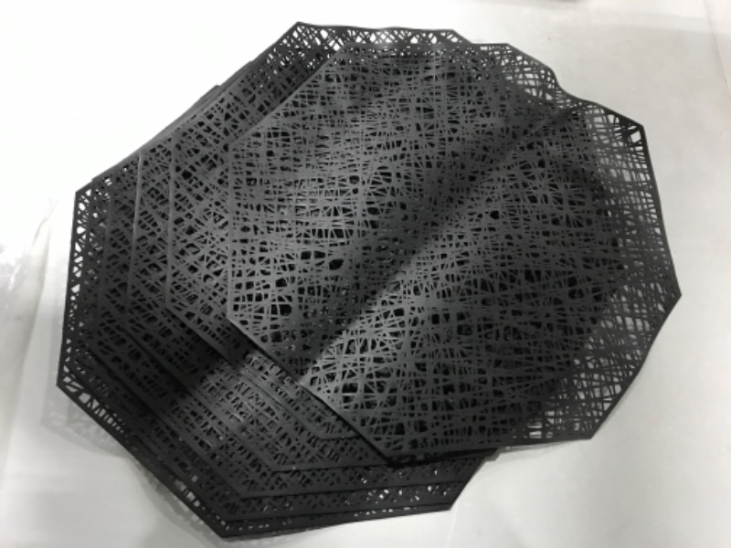 Photo 1 of 6 PACK BLACK DINING TABLE PLACEMENTS 