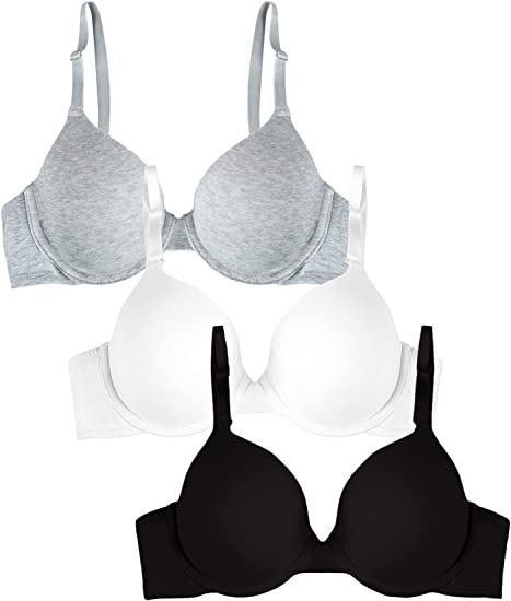 Photo 1 of 36C- Hanes 3 pack of Bras- White, Grey, Black