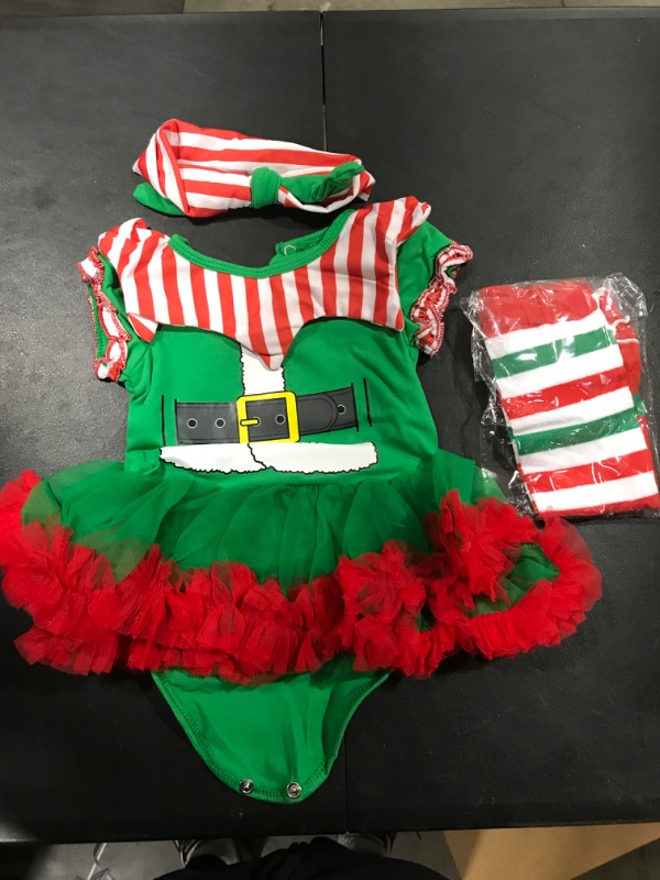 Photo 2 of [Size 0-3 Months] 1 Set Christmas Clothes Baby Toddler Costumes Dress Set for Baby