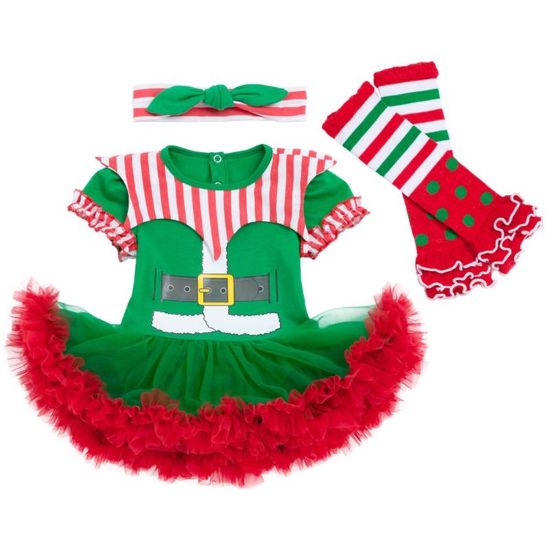 Photo 1 of [Size 0-3 Months] 1 Set Christmas Clothes Baby Toddler Costumes Dress Set for Baby