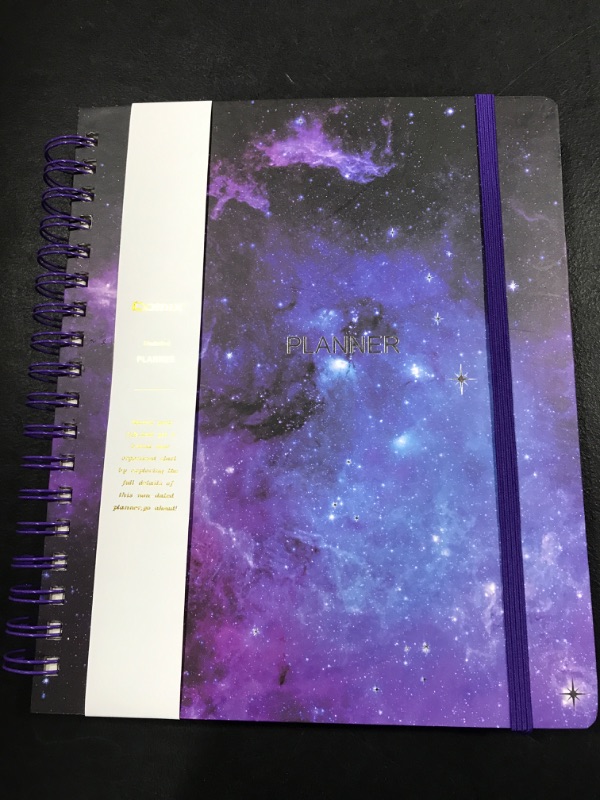 Photo 1 of Daily Planner, Comix Weekly & Monthly Planner, Planner to Manage Time and Hit Your Goals, 7.8x9.5in, Undated, 1 Year, Hardcover, Starry Sky 