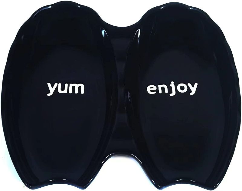 Photo 1 of Bwren Double Grid Spoon Holder for Stove Top,Ceramic Spoon Rest Dishwasher Safe,for Kitchen Counter Table Forks Whisk Utensil Teaspoons Spatula Cooking Scraper Pot Shovel(Black,5.9 Inches),SR258 https://a.co/d/alhme20