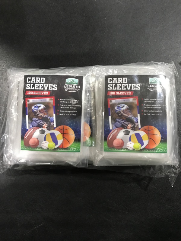Photo 2 of 1000 PCS Soft Sleeves / Penny Sleeve for Baseball Cards & Other Sports Cards,Soft Baseball Card Penny Card Sleeves Fit for Football Card 
