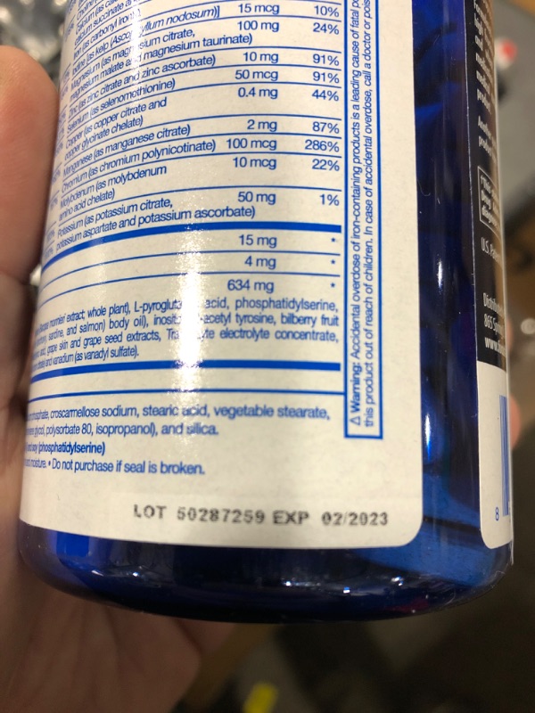 Photo 1 of Focus Factor Brain and Vision Supplement, 120 Count - Eye Vitamin, Mineral Supplement & Complete Multivitamin for Adults w/ Lutein & Zeaxanthin – Brain Supplement for Focus, Concentration, Memory 120 Count (Pack of 1)