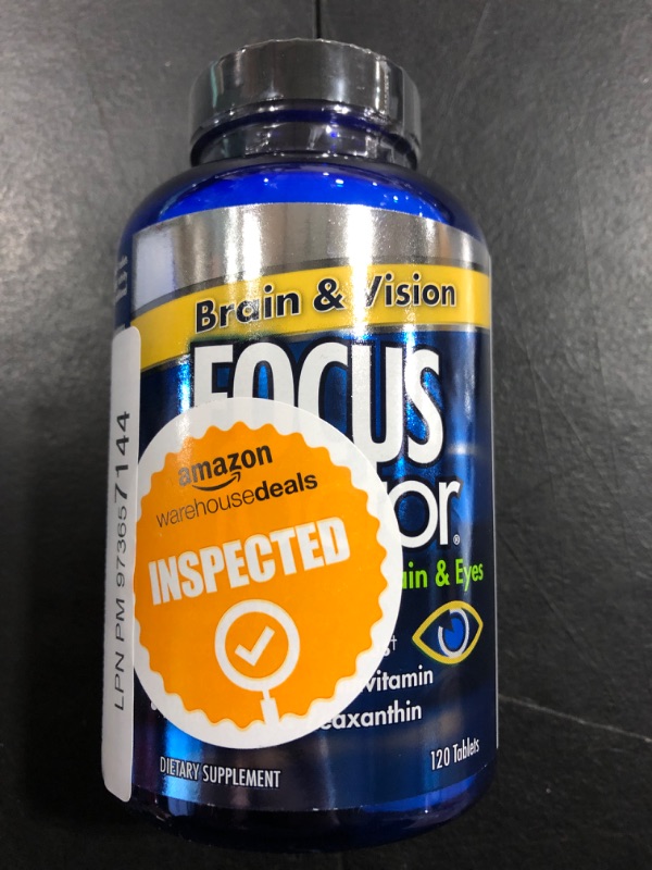 Photo 1 of Focus Factor Brain and Vision Supplement, 120 Count - Eye Vitamin, Mineral Supplement & Complete Multivitamin for Adults w/ Lutein & Zeaxanthin – Brain Supplement for Focus, Concentration, Memory 120 Count (Pack of 1)