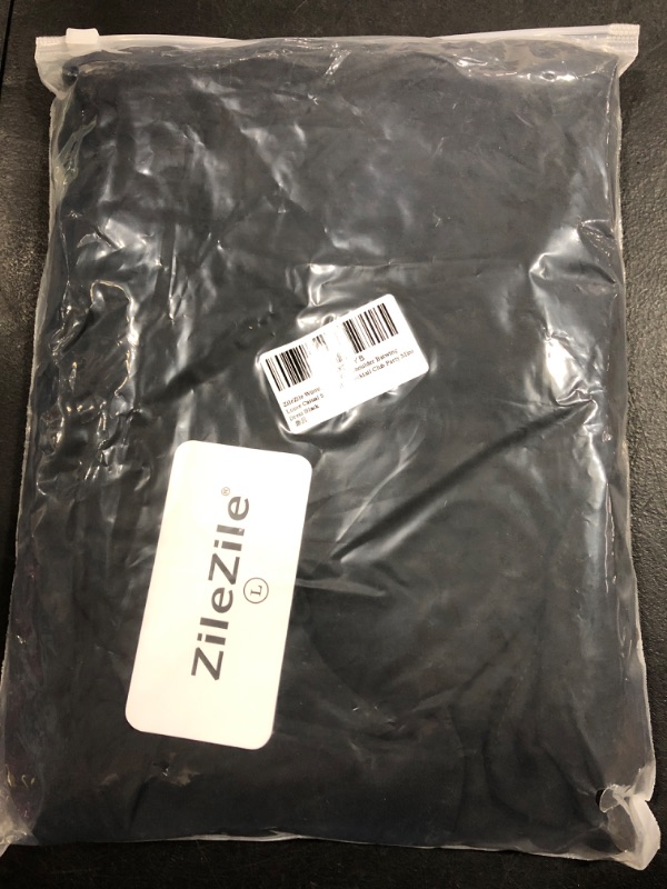 Photo 1 of [Size L- Black] ZileZile Women's Sexy One Shoulder Batwing Loose Casual Solid Color Cocktail Club Party Mini Dress