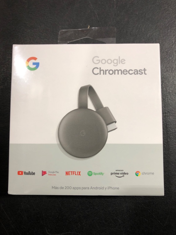 Photo 3 of BRAND NEW IN BOX STILL SEALED--Google Chromecast (3rd Generation) Media Streamer - Black
