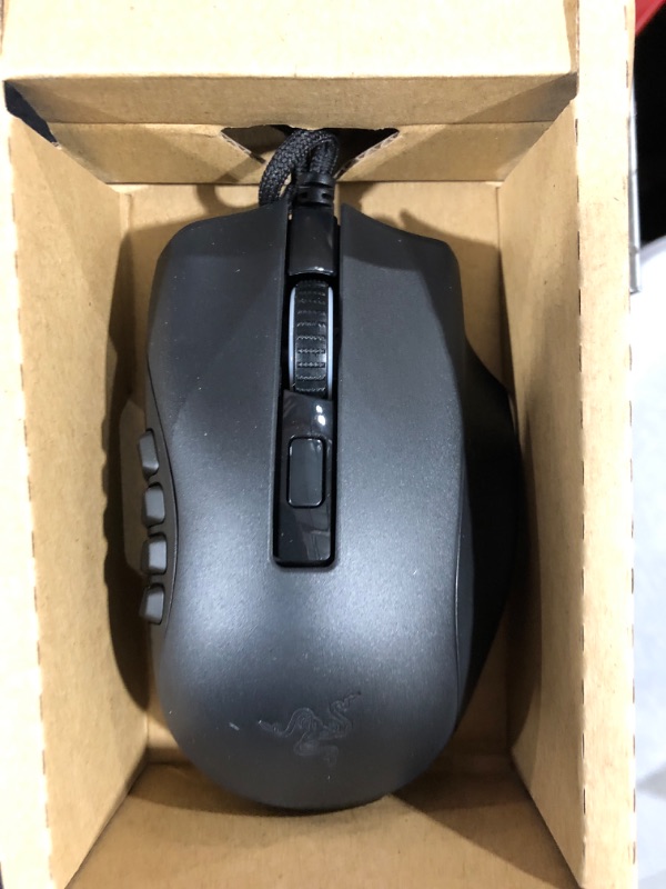 Photo 2 of Razer Naga X Wired MMO Gaming Mouse: 18K DPI Optical Sensor - 2nd-gen Optical Switch - Chroma RGB Lighting - 16 Programmable Buttons - 85g - Classic Black Mouse Naga X