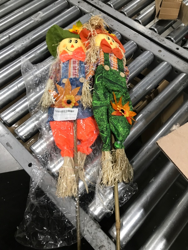 Photo 1 of 2 Pack scarecrows 