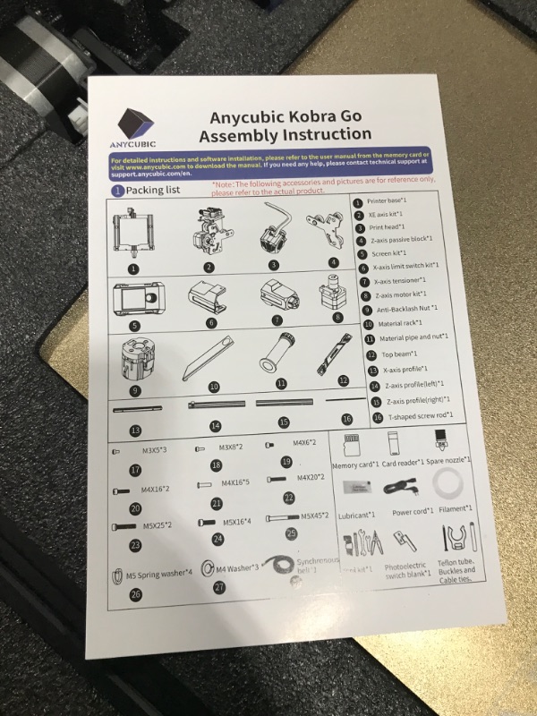 Photo 3 of Anycubic Kobra Go DIY FDM printer with a modular design