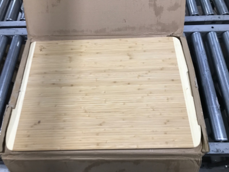 Photo 2 of 30 x 20 Bamboo Extra Large Cutting Board - Wooden Stove Top Cover Noodle Board - Meat Cutting Board for BBQ - Turkey Carving Board - Extra Large Charcuterie Board - Over the Sink Cutting Board 