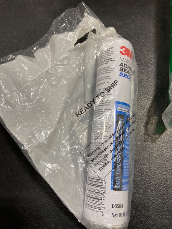 Photo 2 of 3M Marine Adhesive Sealant 5200 (06504) Permanent Bonding and Sealing for Boats and RVs Above and Below The Waterline Waterproof Repair, Black, 10 fl oz Cartridge 10 fl oz Black Adhesive Sealant