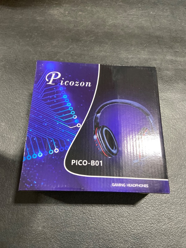 Photo 1 of Picozon Gaming Headset Headphone with Microphone for PS5, PS4, Nintendo Switch, Playstation 4, Playstation 5, Playstation Vita, Mac, Laptop, Tablet, Computer, Mobile Phones (3.5mm Plug) Black