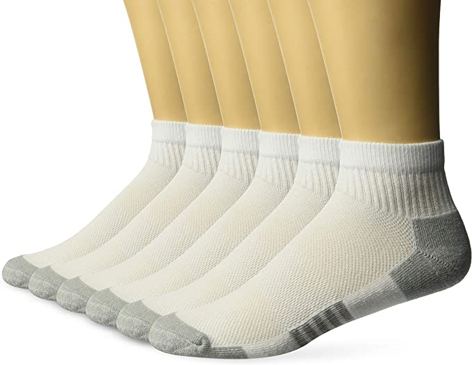 Photo 1 of Amazon Essentials mens Performance Cotton Cushioned Athletic Ankle Socks 6-12
