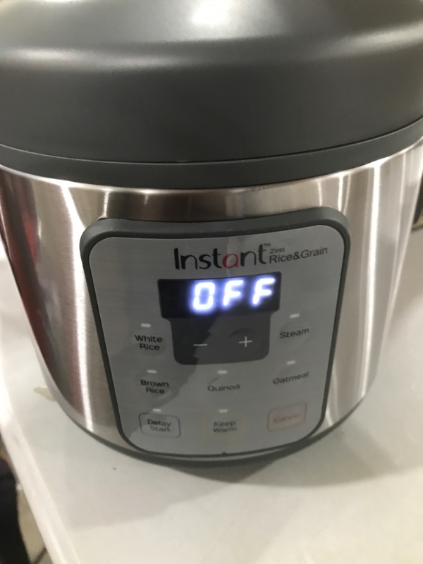 Photo 3 of Instant Zest 8 Cup One Touch Rice Cooker, From the Makers of Instant Pot, Steamer, Cooks Rice, Grains, Quinoa and Oatmeal, No Pressure Cooking Functionality 8-Cup Zest