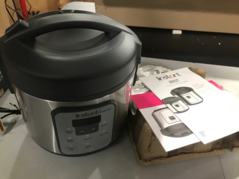 Photo 2 of Instant Zest 8 Cup One Touch Rice Cooker, From the Makers of Instant Pot, Steamer, Cooks Rice, Grains, Quinoa and Oatmeal, No Pressure Cooking Functionality 8-Cup Zest