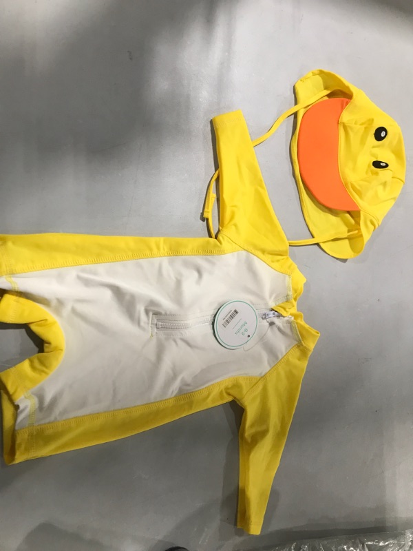 Photo 2 of Cuddle Club Duck Swimsuit & Sunhat for Babies & Toddlers - Fun & Functional 0-3M