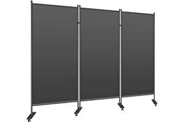 Photo 1 of 3 Panel Office Folding Screen - Dark Grey