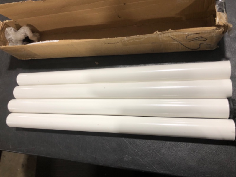 Photo 1 of 4 pack 28" Aluminum Furniture Legs - White