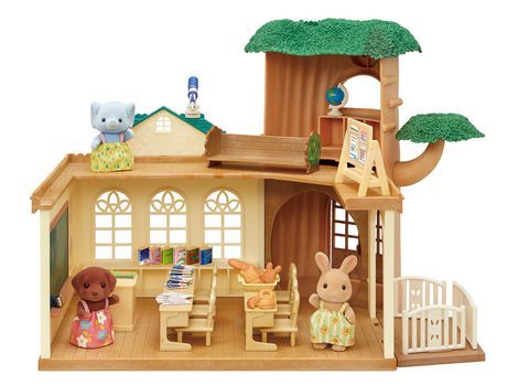 Photo 1 of Calico Critters Country Tree School Gift Set Dollhouse Playset with Figures Furniture and Accessories
