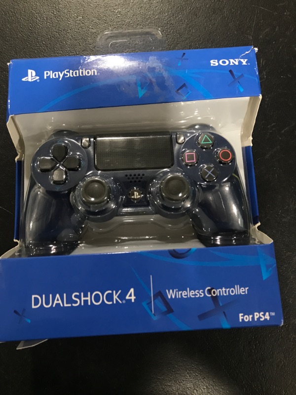 Photo 1 of PlayStation 4 Dual Shock 4 Wireless Controller, Midnight Blue FOR PS4