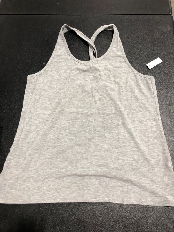 Photo 2 of Amazon Essentials Women's Studio Lightweight Keyhole Tank. SIZE LARGE. 
