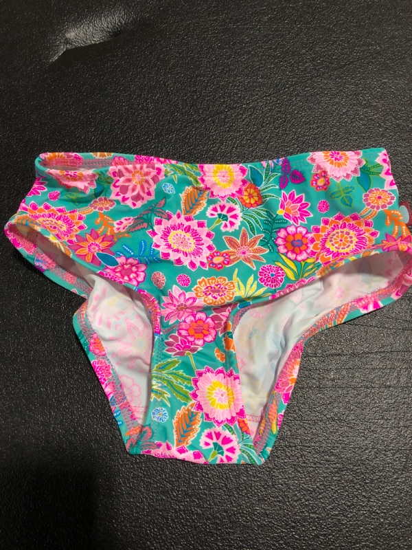 Photo 1 of YOUTH GIRLS' SWIMSUIT BOTTOMS. FLORAL. SIZE 7. 