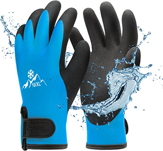 Photo 1 of 100% Waterproof Gloves for Men and Women, Winter Work Gloves for Cold Weather, Touchsreen, Thermal Insulated Freezer Gloves
