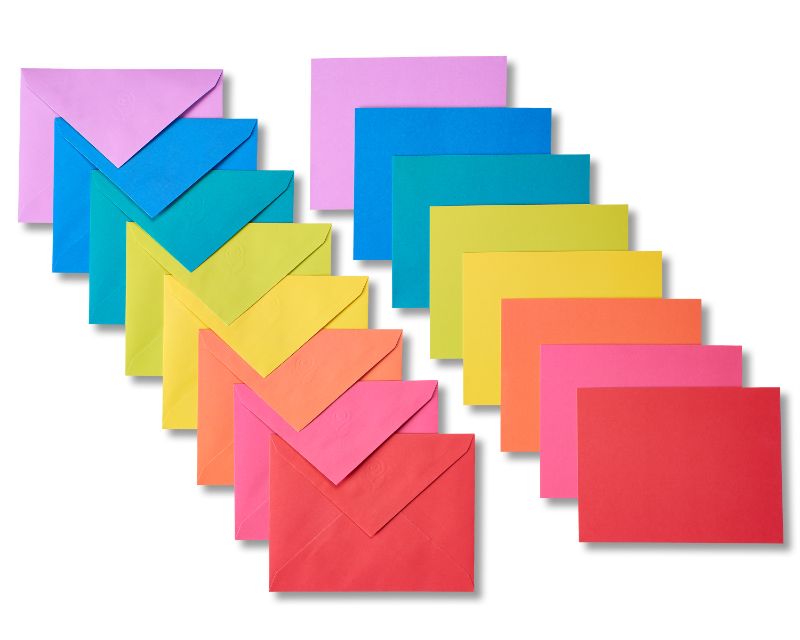 Photo 1 of American Greetings Blank Rainbow Note Cards 200-Count 4.5 X 5.25 Envelopes Included
