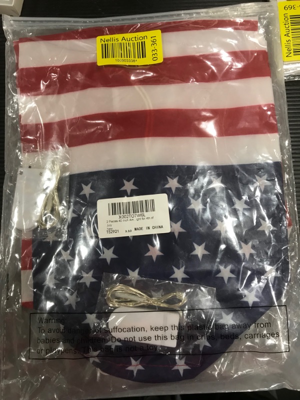 Photo 1 of 2 piece 40 inch american flag WINDSOX