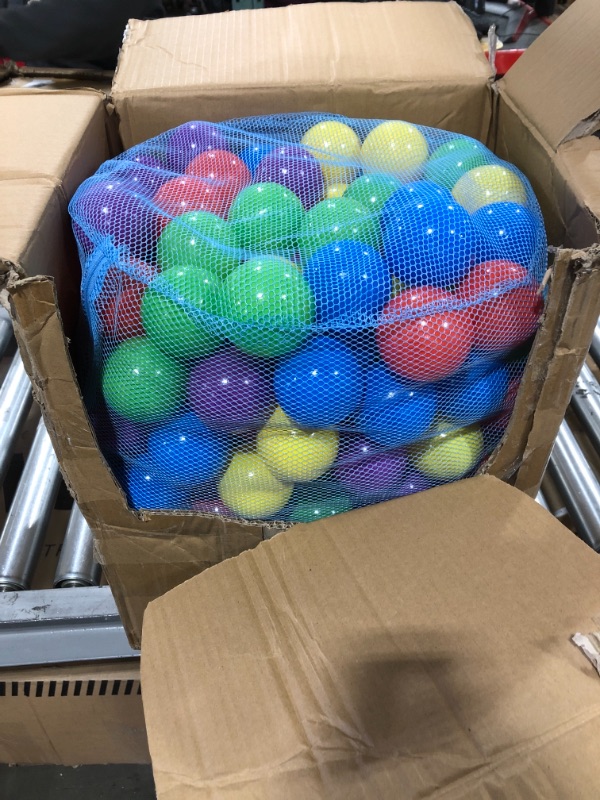 Photo 2 of 200 Ball Pit Balls for Kids – Plastic Ball Refill Pack for Kids | Phthalate and BPA Free Non-Toxic Plastic Ball Pack | Reusable Storage Bag with Zipper – Sunny Days Entertainment