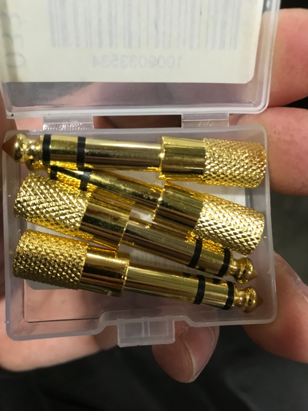 Photo 2 of Audio Stereo TRS Converter Adapters (4 -Pack Gold Plated)