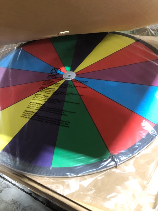 Photo 1 of 12 Inch Heavy Duty Spinning Prize Wheel - 10 Slots Color Tabletop Roulette Spinner Wheel of Fortune - Spin The Wheel with Dry Erase Marker and Eraser Win The Fortune Spin Game for Trade Show, Carnival