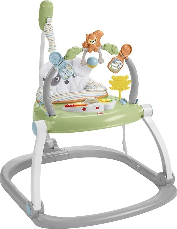 Photo 1 of Fisher-Price Jumperoo Baby Bouncer and Activity Center with Lights and Sounds, Sweet Snugapuppy SpaceSaver
