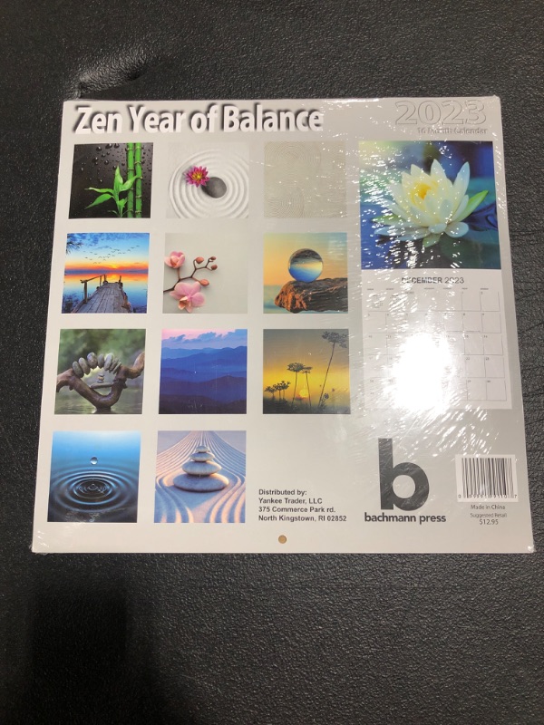 Photo 3 of 2023 Zen - Year of Balance Full Size Wall Calendar
