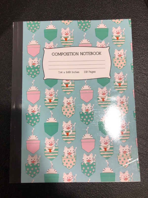 Photo 1 of Composition Notebook: Pocket Cats Wide Ruled Blank Journal

